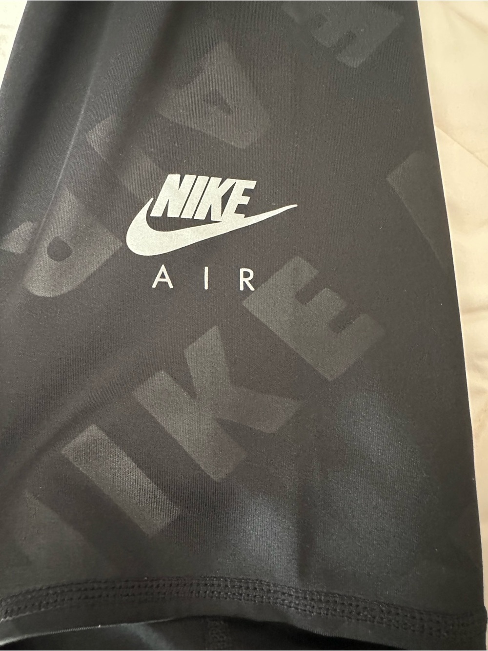 Nike Women’s Dri-fit Black Leggings with Subtle Logo Print